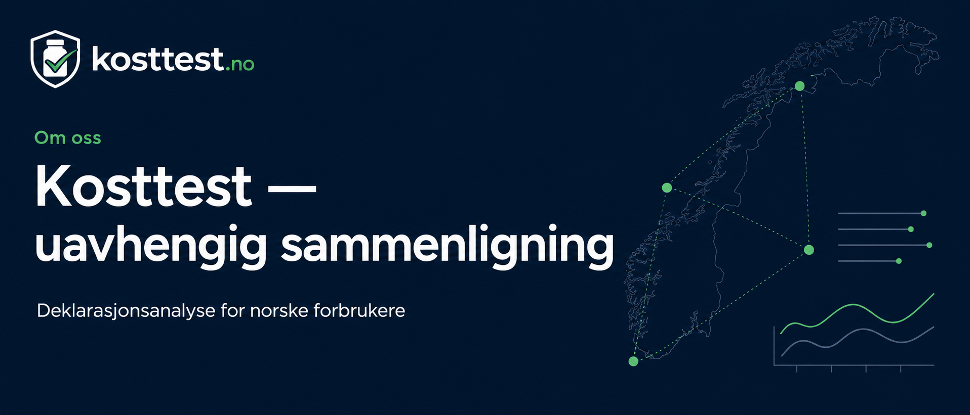 Kosttest — uavhengig sammenligning og deklarasjonsanalyse for norske forbrukere