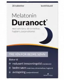 Tabletter Duranoct Melatonin 1 mg