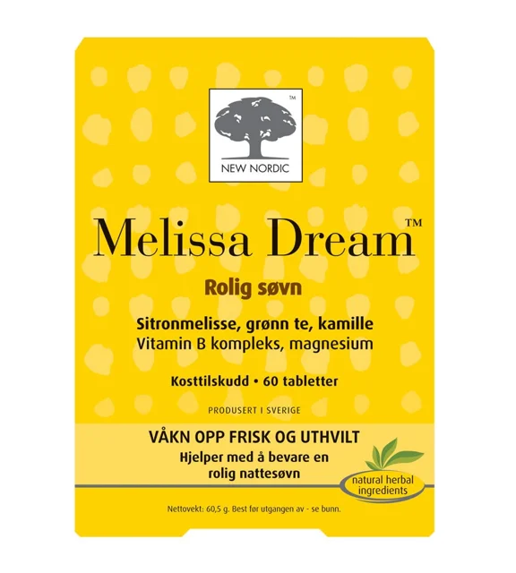 Tabletter New Nordic Melissa Dream