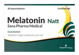 Tabletter Sana Pharma Melatonin Natt 1 mg