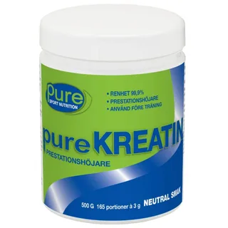 PURE KREATIN MONOHYDRAT POWDER 500G, Pure Sport Nutrition