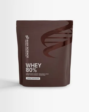 Body Science Whey 80% Triple Chocolate 900 g – proteinpulver