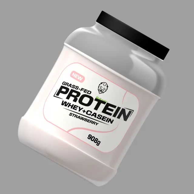 White Lion Nutrition Whey Casein Strawberry Protein – proteinpulver
